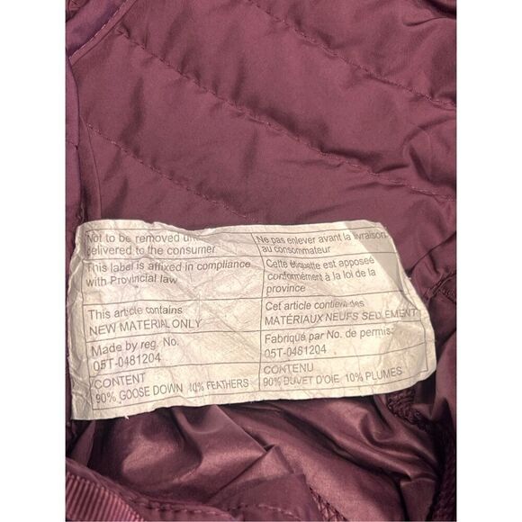 Lululemon 4 fluffin awesome goose down feathers plum vest full zip - Picture 5 of 8